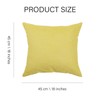Betadistor Square Cotton Yellow Cushion Covers: Decorative 2 Set Throw