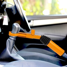 Wakauto Car Handbrake to Gear Stick Lock,Car Anti Theft Brake Gear Shift Knobs Security Device Fits Manual and Automatic Cars, Anti-Theft Device for Truck Van SUV