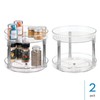 iDesign 9-Inch Plastic 2-Tier Lazy Susan Turntable - Set of
