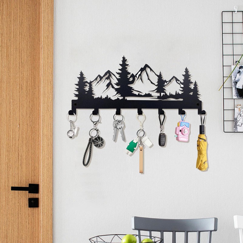Key Holder, Metal Key Holder for Wall Key Hooks, Key