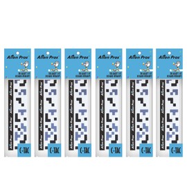 Alien Pros Tennis Racket Grip Tape (6 Grips) – Tac Moisture Feel Tennis Grip – Tennis Overgrip Grip Tape Tennis Racket – Wrap Your Racquet for High Performance (6 Grips, Tetris)