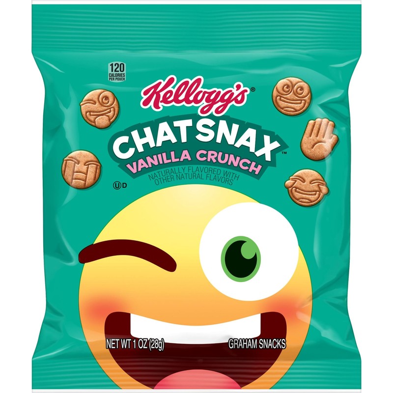Kellogg's Chat Snax Graham Snacks, Vanilla Crunch, 1oz (210 Count)