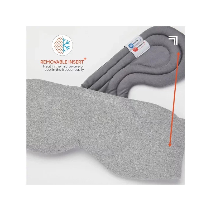 SHARPER IMAGE HOT AND COLD WEIGHTED EYE MASK POLYESTER RELAXATION