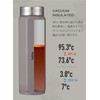 CBJAPAN Water Bottle, Direct Drinking, Vacuum Insulated, 2 Layers, Brown,