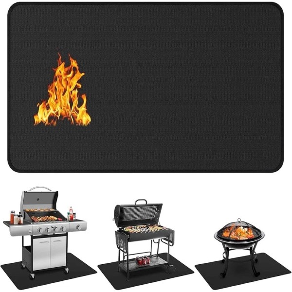 Unbranded 60 x 40 Under Grill Mats Outdoor Grill Double-Sided