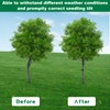WOPPLXY 30 Pcs Tree Stakes and Supports, Heavy Duty Tree