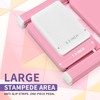 GameGem Pink 2 Step Ladder, Small Kitchen Step Stool for