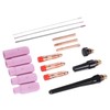 17Pcs TIG Welding Set ABS Argon Arc Welding Torch Glass