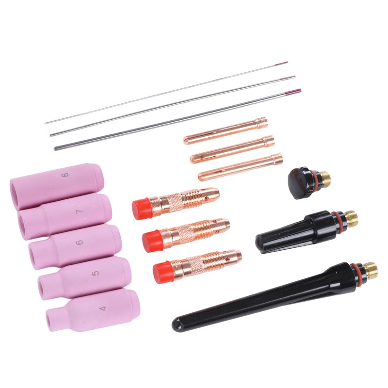 17Pcs TIG Welding Set ABS Argon Arc Welding Torch Glass