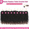 9 Packs Passion Twist Crochet Hair 6 Inch Pre-twisted Passion