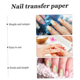 Healeved 18pcs Marble Pattern Nail Art Transfer Stickers Decorative Manicure Supplies for Unique Nail Designs Various Styles for Home