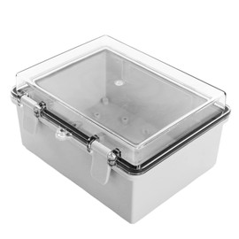 Heyiarbeit 1Pcs 170x220x110mm/6.69" x 8.66" x 4.33" ABS White Dustproof Electronic Junction Box Switch Shell Enclosure Project Box Case DIY Box Junction Case Enclosure