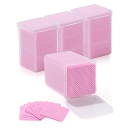 TEOYALL TEOYALL Lint Free Nail Wipes, 800 PCS Non-Woven Fabric Nail Cleaning Pads Pink Lash Extensions Glue Cleaning Wipes Nail Salon Supplies (800 PCS)