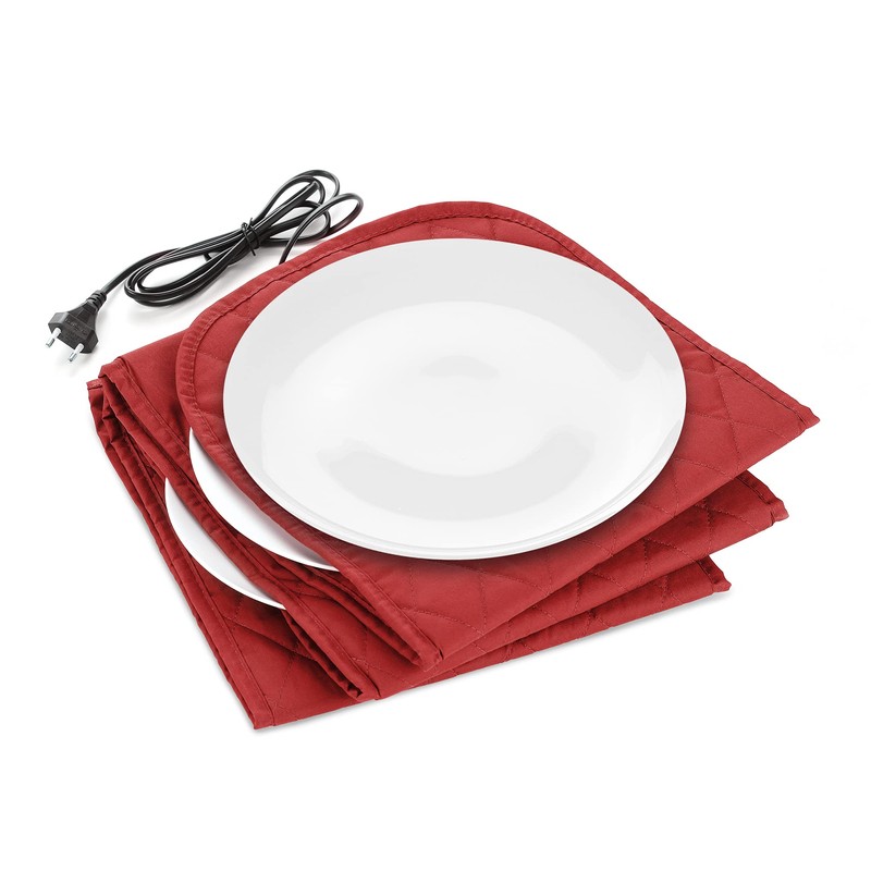 Navaris XXL Electric Plate Warmer - 34 x 30 x