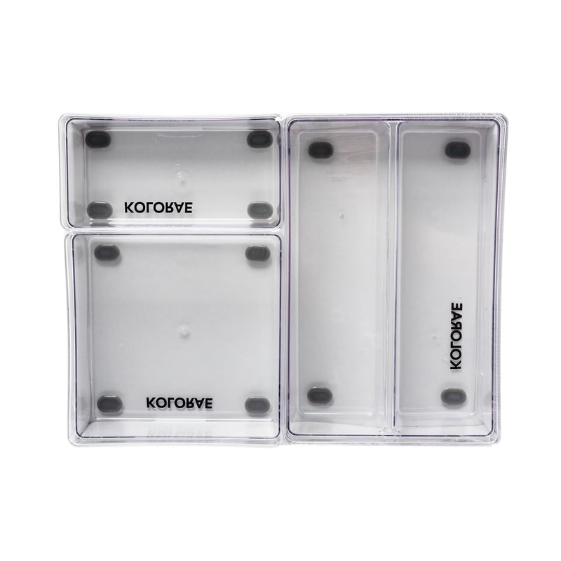 KOLORAE 3 Divider Organizer Set – No-Slip Feet, BPA-Free, Versatile