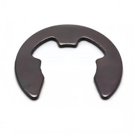 M5 E-Clip External Retaining Ring Washers, 5mm Shaft Circlip Snap Retainer Ring, Carbon Steel Black, 300pcs