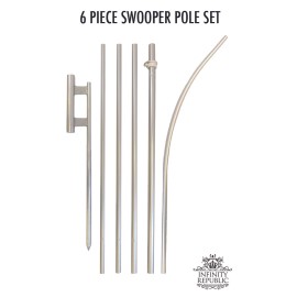 Unbranded Back to School Sale Advertising Swooper Feather Flutter Flag Pole Kit Sale