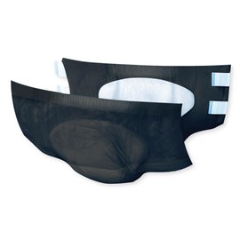 NorthShore MegaMax AirLock Breathable 9-Hour Heavy-Duty Tab-Style Adult Diapers, X-Large, 48 Count Case, Black, 50-60 inches, Unisex Incontinence Underwear