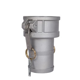 Quafwia 2 pcs Aluminum cam lock fittings (3" part C) cam lock fittings cam & groove hose fittings, Female coupler Hose Tail with Camlock Gasket Assembled Inside (3'')