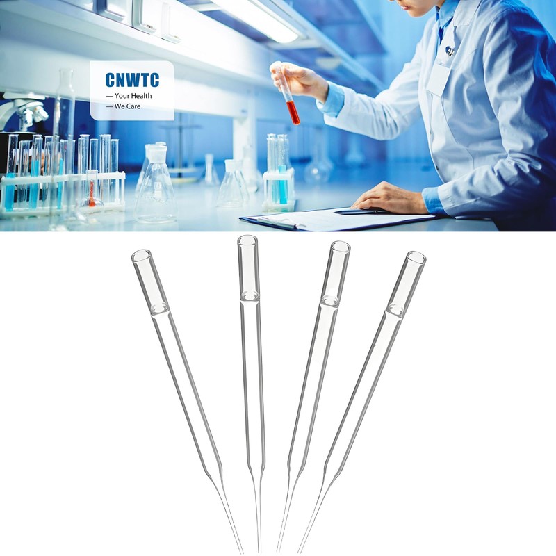 Pasteur Glass Pipette - Disposable Borosilicate Glass Pasteur Pipette (5-3/4"