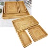 Rattan Tray Tabletop Organization Hand Woven Snack Storage Basket Multifunctional