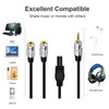 3.5mm Stereo Jack Headphone Y Splitter Cable,4Poles 3.5mm Male To