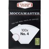 Technivorm Moccamaster #4 White Paper Filters, 100-count per box