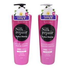 Elastine Shampoo Rinse 550ml Gold Silk Hair Care - Conditioner / 엘라스틴 샴푸 린스 550ml 골드 실크 헤어 관리 - 컨디셔너