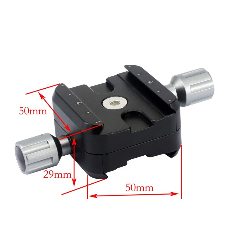Quick Release Clamp for Arca Swiss RRS Rail Plate Nodal