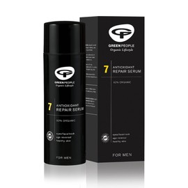 Green People for Men No.7 Antioxidant Repair Serum 50ml | Natural & Organic Men’s Face Serum | Anti-Ageing Eye, Face & Neck Serum for Men | Paraben Free & Ethanol Free | Cruelty Free & Vegan