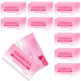 COARVXA 100 Count Makeup Remover Wipes Mini Makeup Wipes Travel Face makeup wipes Individually Wrap For Mascara Lipstick Oil Dirt Face Skin Hypoallergenic Alcohol-Free