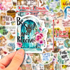 50 PCS Inspirational Stickers for Adults, Motivational Water Bottle Stickers for Teens Kids Teachers, Motivational Sticker Pack, Positive Journal Encouraging Shiny Quotes for Kids (A)