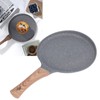 Flat Bottomed Pancake Pan Grey Aluminum Alloy Cooking Pan Non