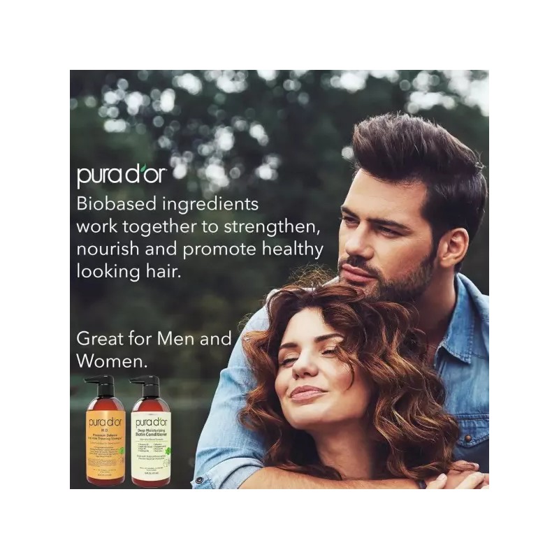 PURA D OR MD ANTI-THINNING BIOTIN 샴푸 컨디셔너 세트 (16oz