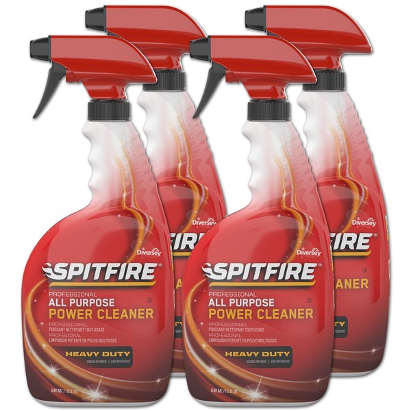 Diversey CBD540038 Spitfire Professional All Purpose Power, 32 Ounce Capped Spray Bottle (4 Pack)