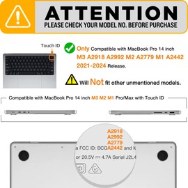 Arts Compatible with - MacBook Pro 14 A2918 A2992 A2779 A2442. Plastic Hardshell Cover - Shiny and Refreshing Glass of Drink for You