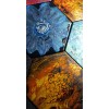 Original art Tile painting ultra contemp Techniques - Pick 1