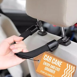 Auto Cane Portable Vehicle Support Handle assist|Headrest Grab Strap and hook|Door Handle For Elderly To Make Climbing Into Car Entry And Exit Safer and Easier - EX5