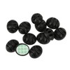 50pcs Cable Clip 3 Hole Silica Gel AntiCorrosion Black Adhesive