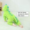 LOLANTA Boys Girls Dinosaur Costume Toddler's Dino Bodysuit Flannel Toddler
