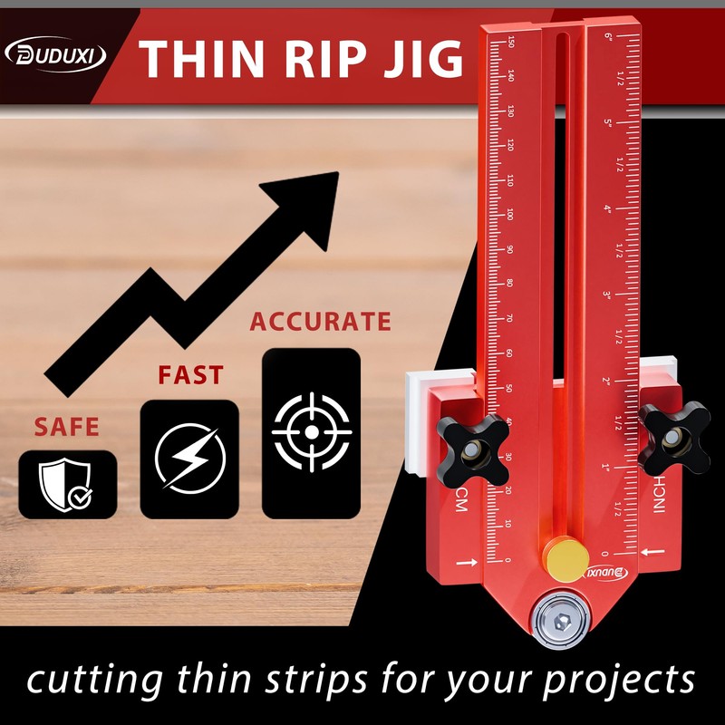 Thin Rip Jig Table Saw Jig Guide, Making Repetitive Narrow