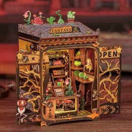 Wizardi Fantasy Dollhouse Book Nook Kit - Miniature Wizardi Roombox Kit