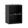 2-Cube Open Bookshelf Floor Standing Bookcase with 5-Position Adjustable ShelfMain