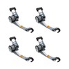 Mytee Products 4 Pack 1-1/2" x 8’ Mountable Rack-Ratchet Straps