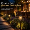 Solar Pathway Lights for Outdoor Walkways – Warm LED Garden