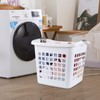 Anbers 4-Pack 72L Large Plastic Laundry Hamper Basket, White Dirty