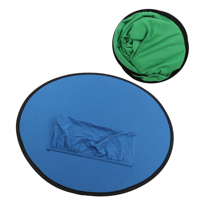 Blue Green 2 in 1 Background Screen Collapsible Portable Chromakey