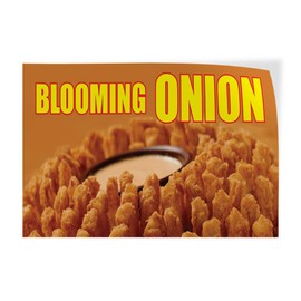 Decal Stickers Multiple Sizes Blooming Onion Restaurant Cafe Bar A Industrial Vinyl Safety Sign Label Restaurant & Food 10x7Inches