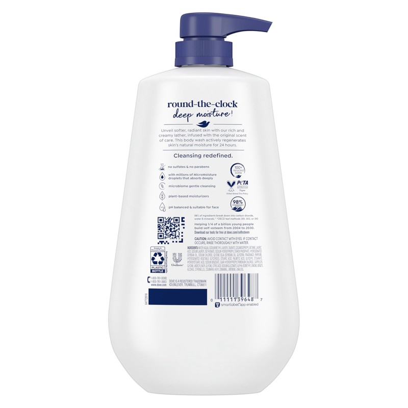 Dove Body Wash Deep Moisture for 24hr Lotion-Soft Skin Moisture