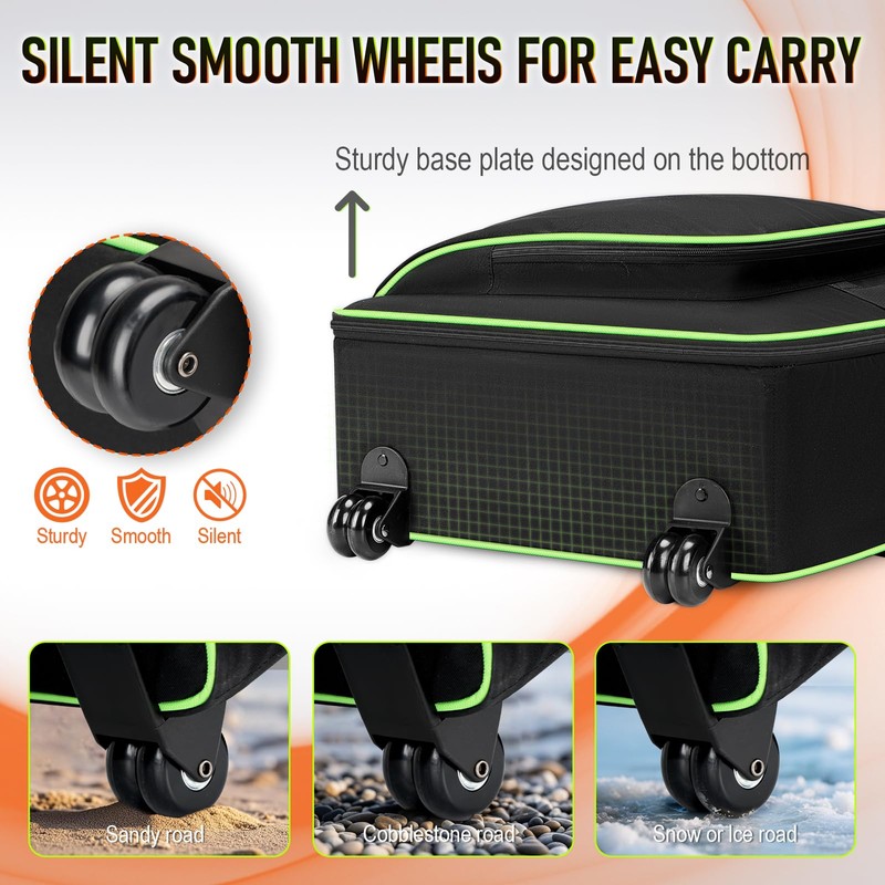 SNIGJAT DJ Controller Case with Wheels Compatible for DDJ-FLX10/ DDJ-GRV6/